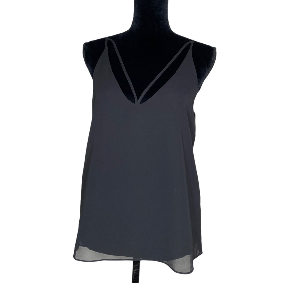 Boohoo black strappy top - NWT